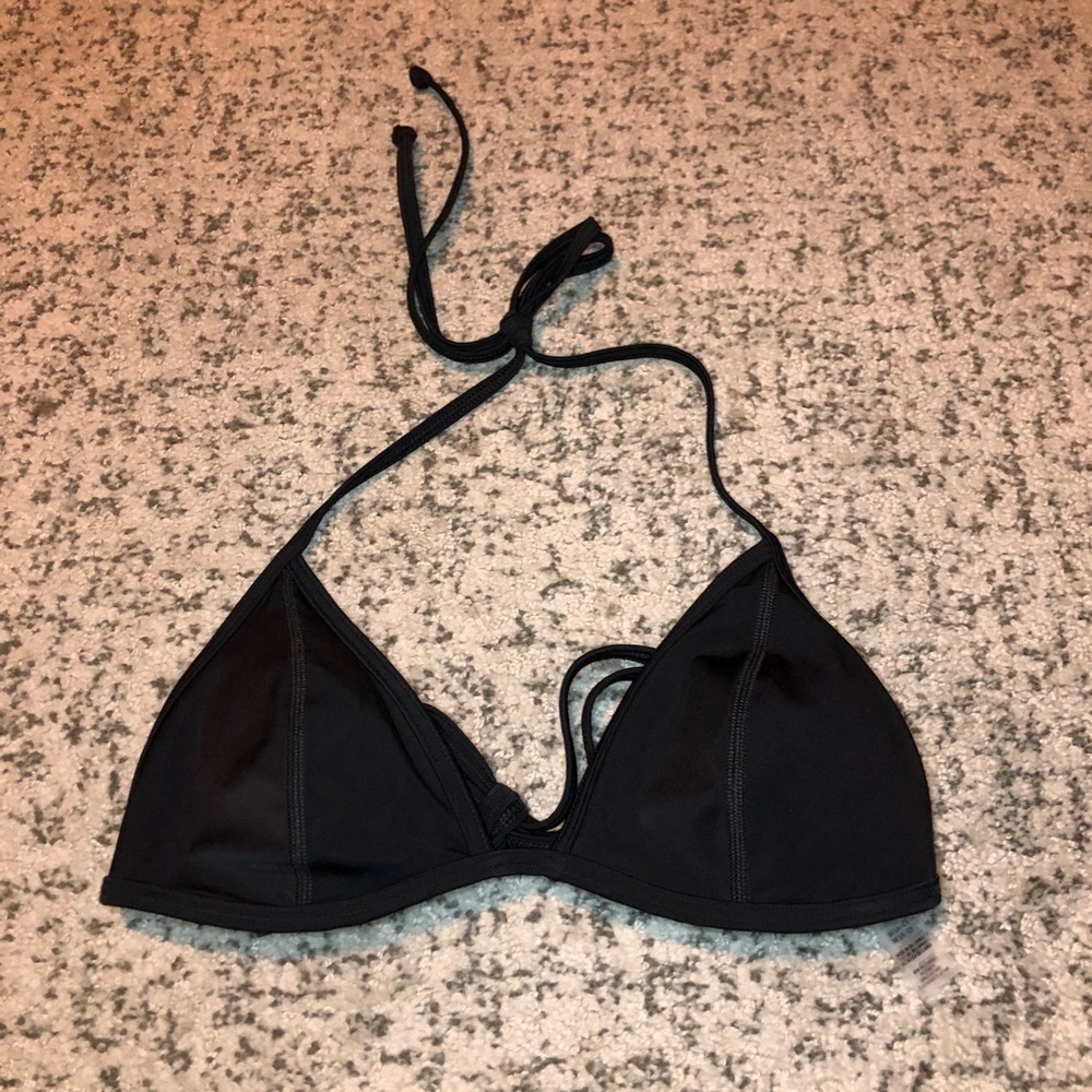PINK Black Bikini Top with Padding Size Medium